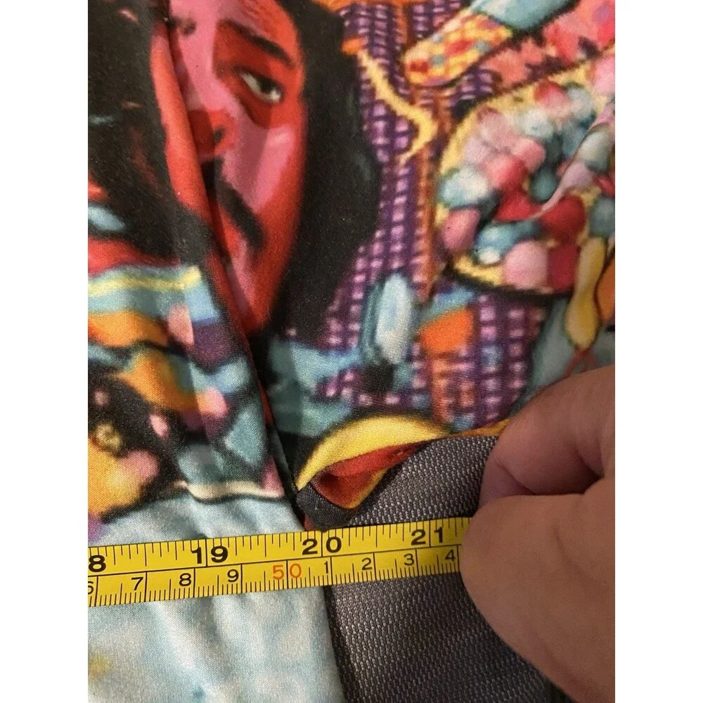 Rage On! Men's L Multicolor  Festival Print Crew Neck Short Sleeve T-Shirt